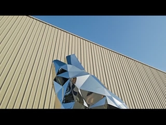 उद्यान सजावट स्टेनलेस स्टील भेड़िया मूर्तिकला