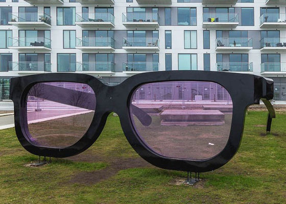 अच्छी कीमत सार्वजनिक बड़े चित्रित धातु मूर्तिकला कला स्टेनलेस स्टील कांच मूर्तिकला ऑनलाइन