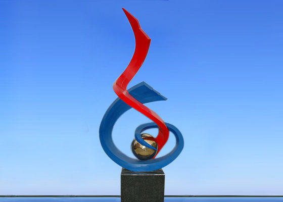 अच्छी कीमत 2.4 मीटर जलती मशाल चित्रित धातु की मूर्तिकला प्लाजा / स्क्वायर सजावट के लिए ऑनलाइन