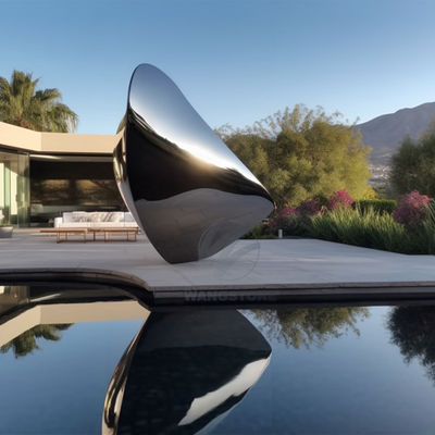 अच्छी कीमत दर्पण खत्म के साथ यार्ड और सार्वजनिक पार्क सजावट के लिए स्टेनलेस स्टील मूर्तिकला ऑनलाइन