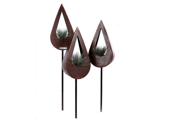 अच्छी कीमत समकालीन Corten मेटल प्लांटर्स, Corten Steel Trough Planter Attractive Design ऑनलाइन