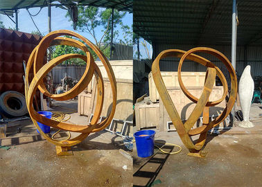 अच्छी कीमत गार्डन पब्लिक डेकोरेशन कोर्टेन स्टील गार्डन स्कल्पचर लार्ज 120 सेमी ऊंचाई ऑनलाइन