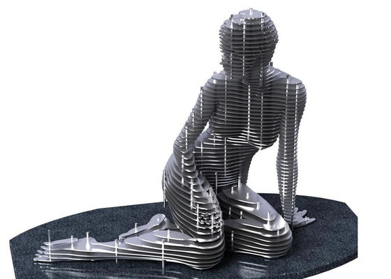 अच्छी कीमत बाहरी सजावट लेजर काटने स्टेनलेस स्टील नर्तक मूर्तिकला ऑनलाइन