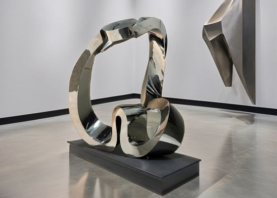 अच्छी कीमत आधुनिक स्टेनलेस स्टील अमूर्त धातु कला मूर्तिकला बाहरी / आंतरिक उद्यान सजावट कस्टम वेल्डिंग ऑनलाइन