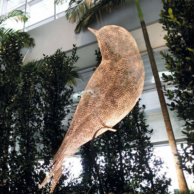 अच्छी कीमत आधुनिक उद्यान बाहरी धातु पशु स्टेनलेस स्टील तार पक्षी मूर्तिकला ऑनलाइन