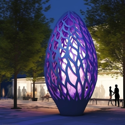 अच्छी कीमत धातु प्रकाश कला मूर्तिकला सुंदरता और प्रकाश के साथ बाहरी स्थानों को बढ़ाती है ऑनलाइन