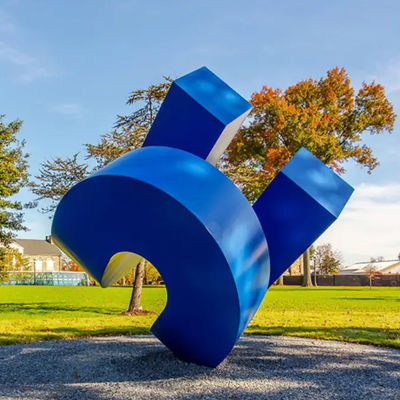 अच्छी कीमत सार अंतर्राष्ट्रीय विशाल चित्रित वास्तुकला स्टेनलेस स्टील झुकने मूर्तिकला ऑनलाइन