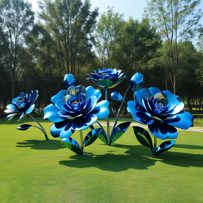 अच्छी कीमत शादी और वर्षगांठ के लिए धातु उपहार स्टेनलेस स्टील गुलाब मूर्तिकला ऑनलाइन