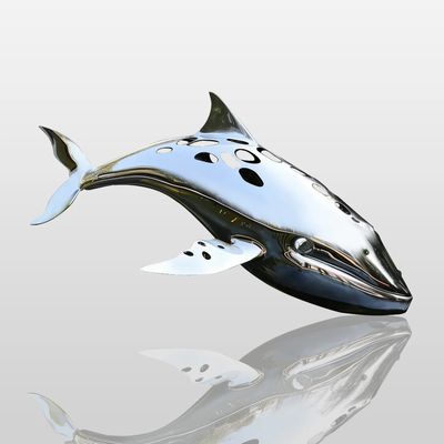 अच्छी कीमत Customized Hollow-Out Leaping Whale Art Statue, Outdoor Water Feature Centerpiece ऑनलाइन