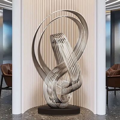 अच्छी कीमत Abstract Metal Floor Sculpture Modern Indoor Stainless Steel Art Piece ऑनलाइन