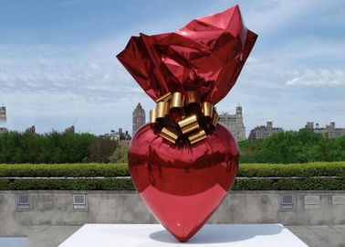 अच्छी कीमत आउटडोर स्टेनलेस स्टील कैंडी सजावटी गार्डन मूर्तियां बड़े टाइटेनियम चढ़ाना ऑनलाइन