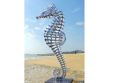 अच्छी कीमत धातु पशु पॉलिश स्टेनलेस स्टील मूर्तिकला, बड़ा Seahorse मूर्तिकला ऑनलाइन