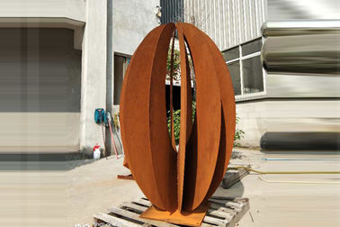 अच्छी कीमत Corten लैंडस्केप आउटडोर स्टील मूर्तिकला गार्डन सजावट जंग खाए स्वाभाविक रूप से खत्म ऑनलाइन