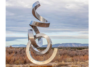 अच्छी कीमत वांगस्टोन मिरर स्टेनलेस स्टील की मूर्तिकला बड़ी सजावट 300 सेमी ऊंचाई ऑनलाइन