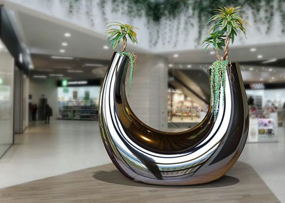 अच्छी कीमत 130 सेमी ऊंचाई बहुआयामी पॉलिश स्टेनलेस स्टील मूर्तिकला ऑनलाइन