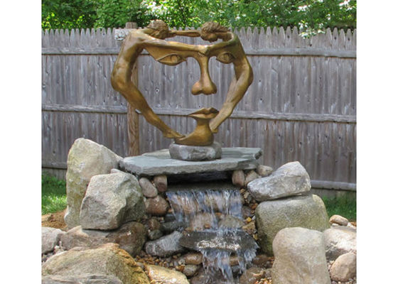 अच्छी कीमत पुरुष और महिला नृत्य 150cm ऊंचाई कांस्य आउटडोर उद्यान कला ऑनलाइन