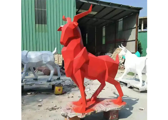 अच्छी कीमत आधुनिक सार्वजनिक कला पशु हिरण बाहरी फाइबरग्लास मूर्तिकला जीवन आकार ऑनलाइन