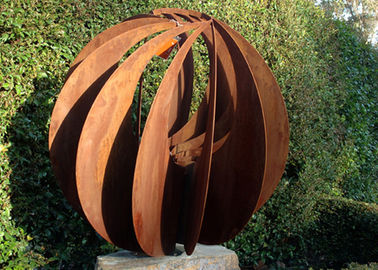 अच्छी कीमत Corten स्टील खोखले आउटडोर धातु क्षेत्र मूर्तिकला विभिन्न आकार में उपलब्ध है ऑनलाइन