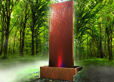 Anti Corrosion Corten Steel Water Wall , Corten Steel Garden Features