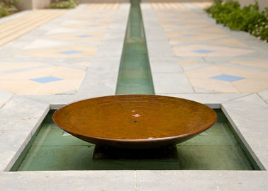 अच्छी कीमत गार्डन सजावट बड़े बाउल पानी की सुविधा / Corten स्टील वॉटर बाउल गार्डन सुविधा ऑनलाइन