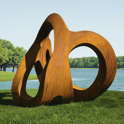 अच्छी कीमत Custom Weathering Steel Outdoor Abstract Sculpture for Landscape from Professional Sculpture Factory ऑनलाइन