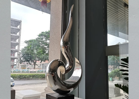 घर की सजावट के लिए समकालीन पॉलिश स्टेनलेस स्टील मूर्तिकला OEM